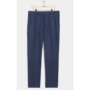 Todd Snyder Italian Hemp Sutton Suit Pant Trouser Blue ink Men's 31x32 New